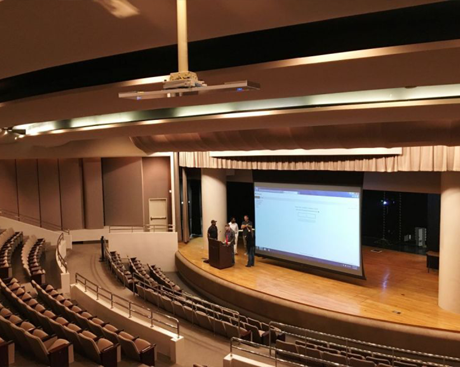 Multi-panel video wall by Clarity ITS